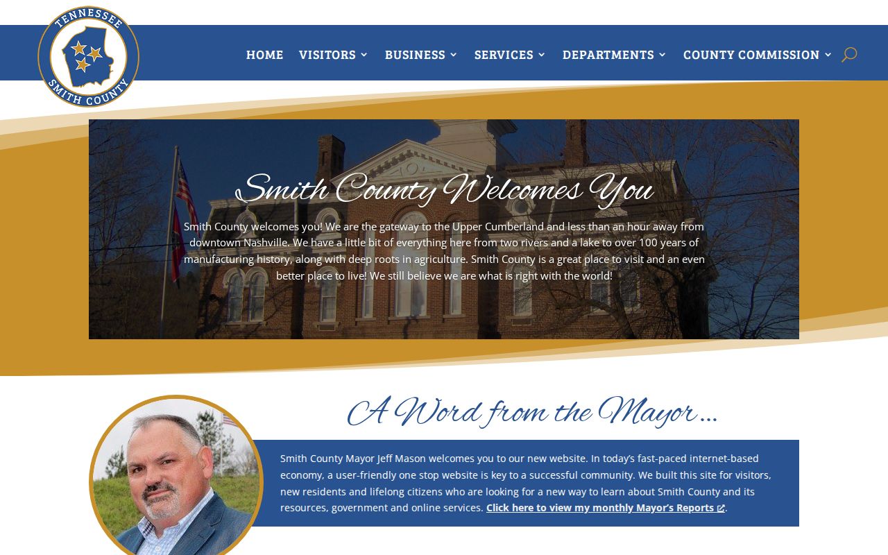 Smith County Tennessee government open records starting page