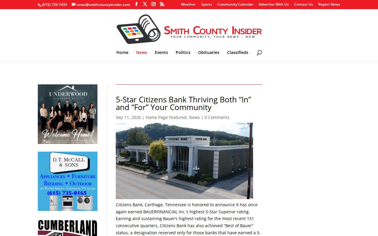 Smith County local arrest news navigation
