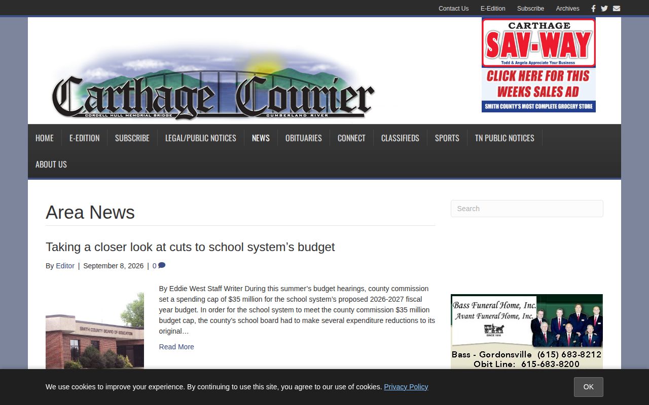 Carthage Courier multi-day Smith County arrest news